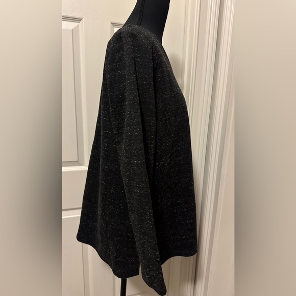 J. Jill Black V-Neck Sweater Textured Knit - Picture 6 of 9